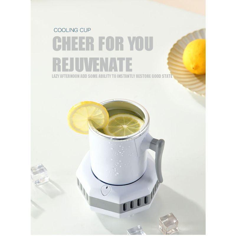 Instant Cooler-Cup Cooler elektrisk sommerdrikkekøler med hurtig temperaturreduktion bærbar køleløsning