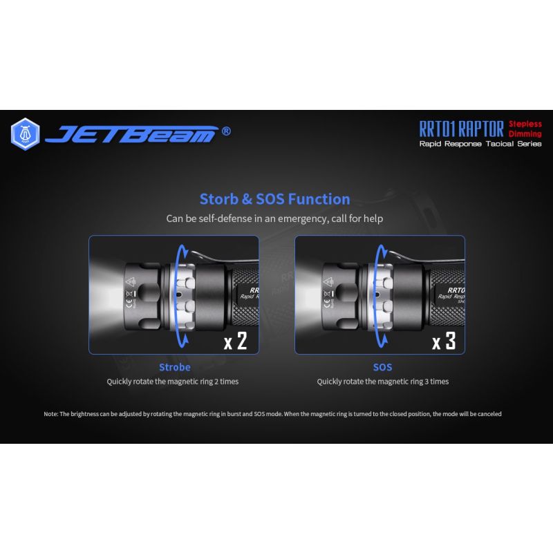 JETBeam JET-RRT01 XP-L 950 Lumen LED EDC lommelygte til udendørs eventyr og lang batterilevetid