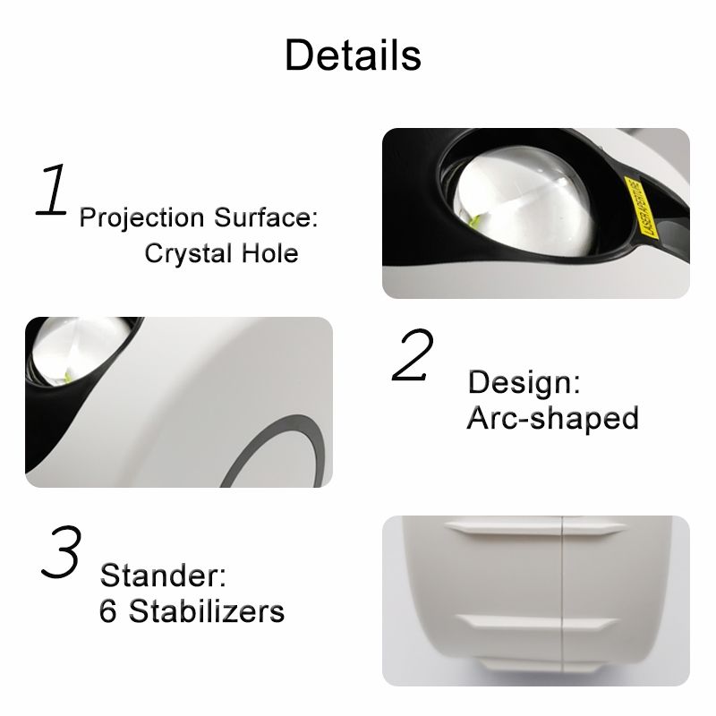 Natlys Laser Starry Sky Projector 7 Farver 360 Graders Rotation Perfekt Børnegave og Hjemmeindretning