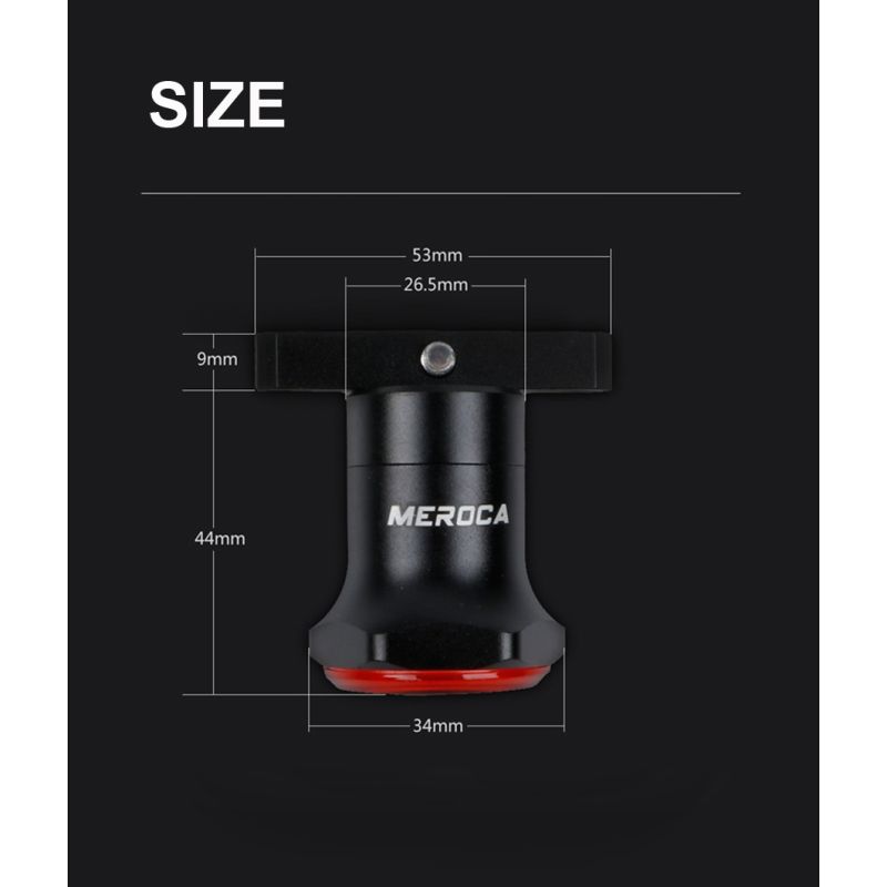 Smart cykelbaglygte med auto start stop USB opladning IPX6 vandtæt for cykel sikkerhed og synlighed