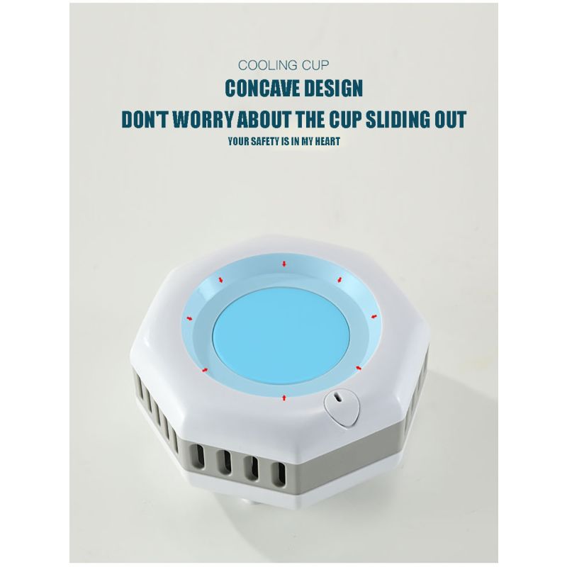 Instant Cooler-Cup Cooler elektrisk sommerdrikkekøler med hurtig temperaturreduktion bærbar køleløsning