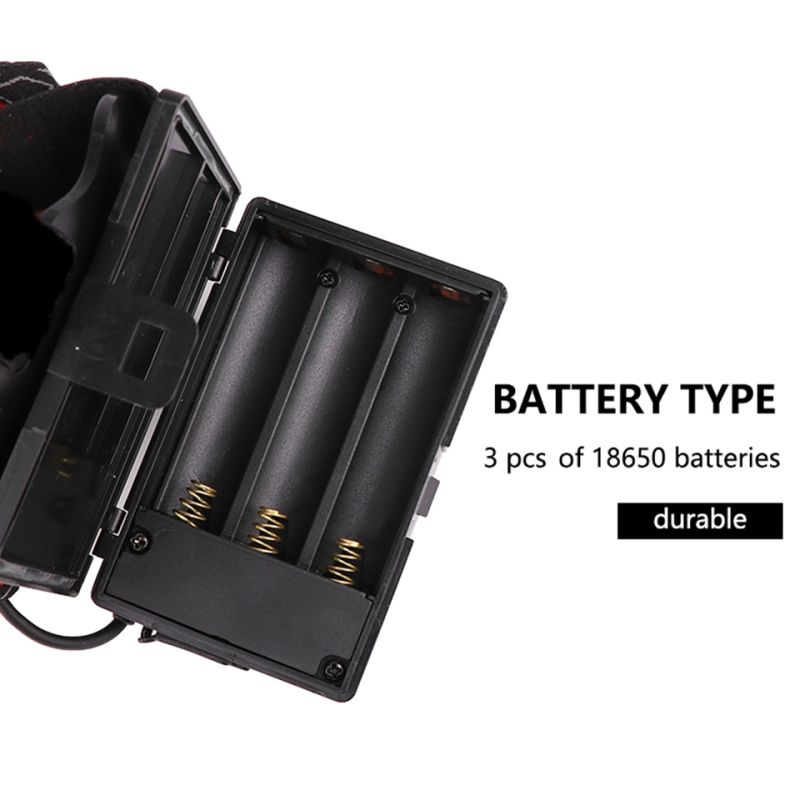 Mest kraftfulde XHP70 LED forlygte 8000 lumen USB genopladelig IPX5 vandtæt perfekt til natfiskeri