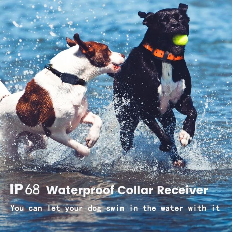 Ny 2020 elektrisk hundetræningskrave vandtæt 1000m rækkevidde fjernbetjening LCD-skærm tilpasselig træning