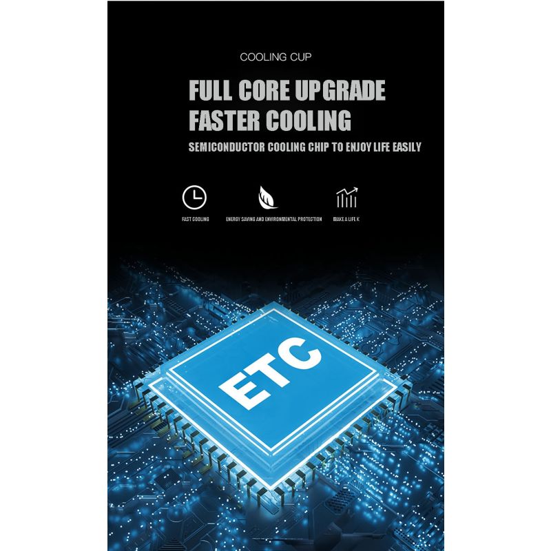 Instant Cooler-Cup Cooler elektrisk sommerdrikkekøler med hurtig temperaturreduktion bærbar køleløsning
