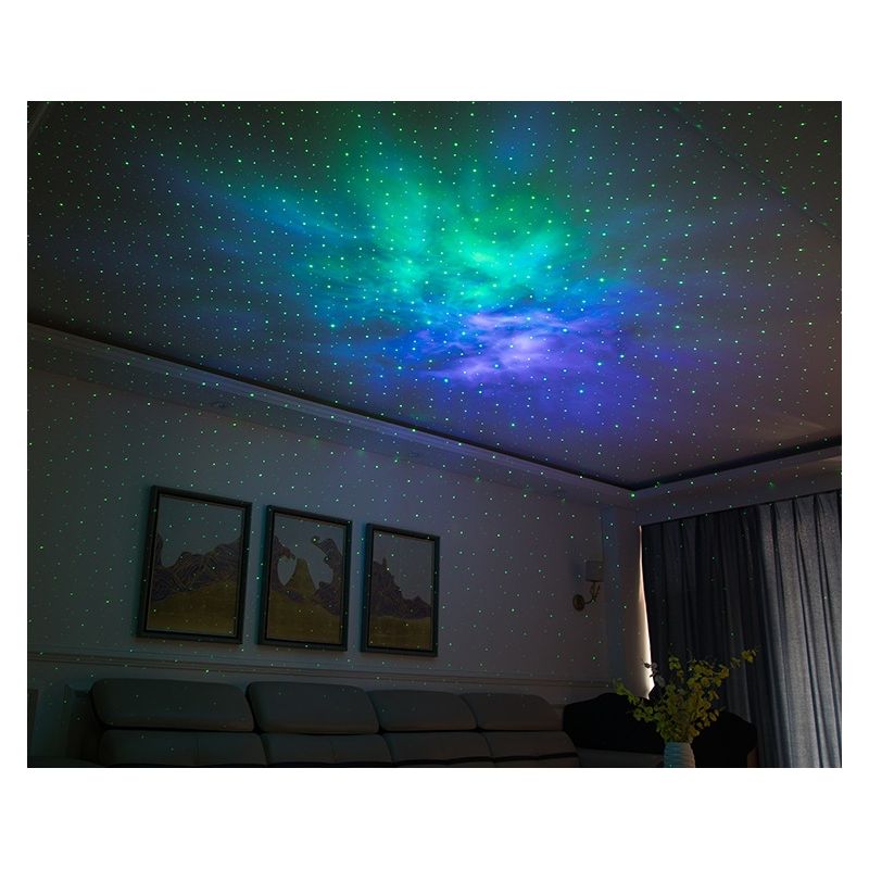 Natlys Laser Starry Sky Projector 7 Farver 360 Graders Rotation Perfekt Børnegave og Hjemmeindretning