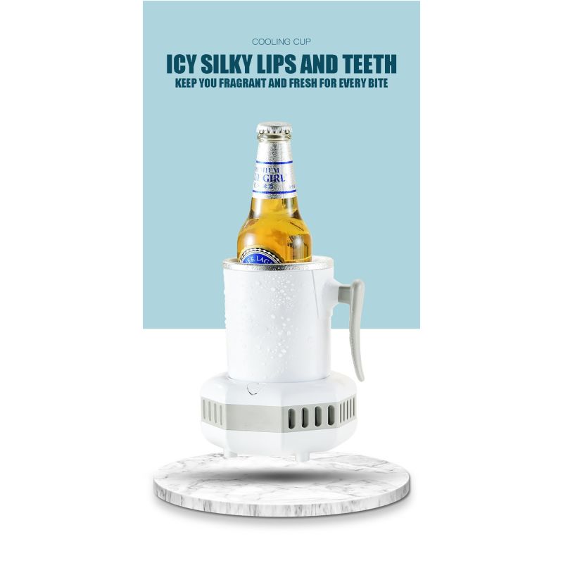 Instant Cooler-Cup Cooler elektrisk sommerdrikkekøler med hurtig temperaturreduktion bærbar køleløsning