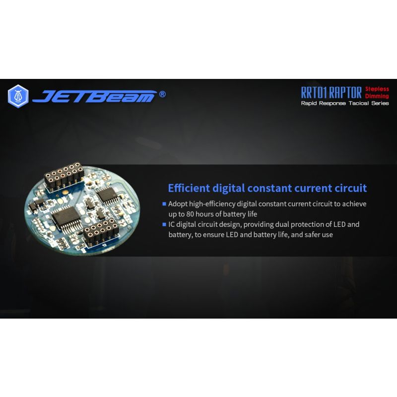 JETBeam JET-RRT01 XP-L 950 Lumen LED EDC lommelygte til udendørs eventyr og lang batterilevetid