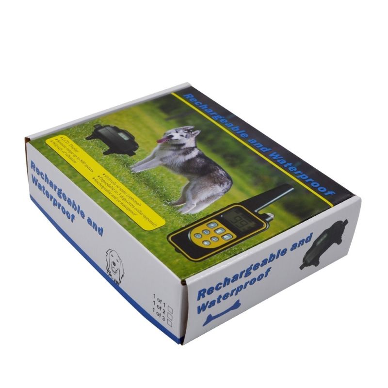 Nyt 800yd elektrisk hundetræningshalsbånd med justerbare stødniveauer LCD display vandtæt og genopladeligt