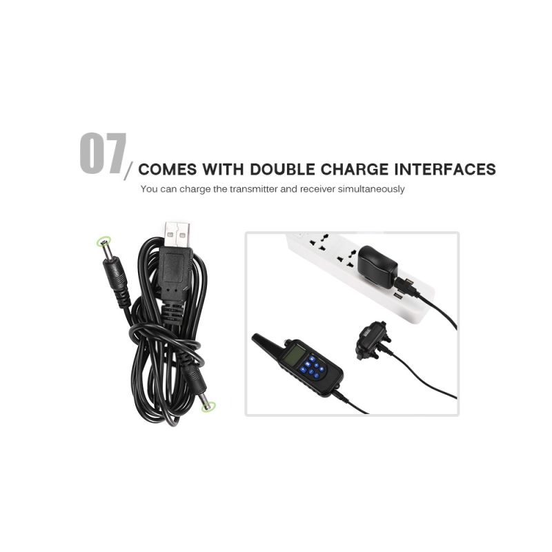 Elektrisk Hundetræningskrave med Fjernbetjening Vandtæt LCD-display Justerbare Træningsniveauer til Alle Størrelser