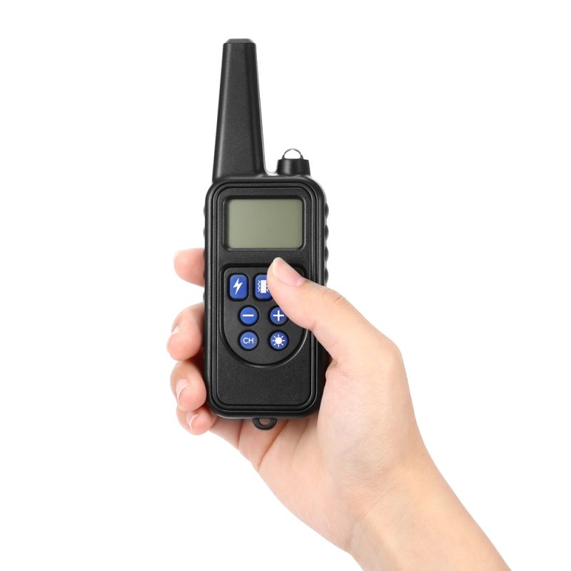 Elektrisk Hundetræningskrave med Fjernbetjening Vandtæt LCD-display Justerbare Træningsniveauer til Alle Størrelser