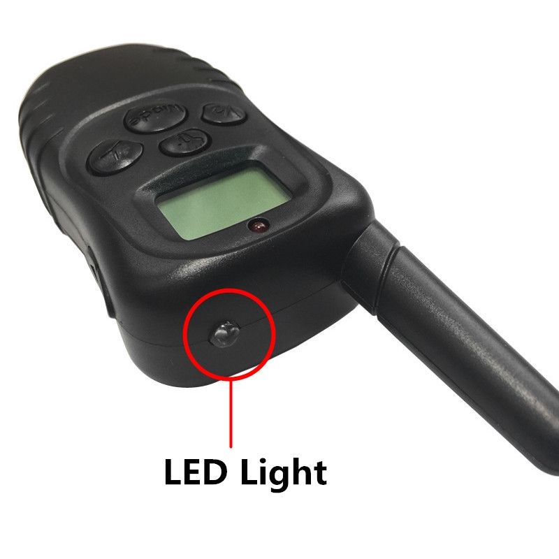 300m elektrisk vandtæt hundetræningskrave med LCD fjernbetjening til lydig træning af to hunde udendørs