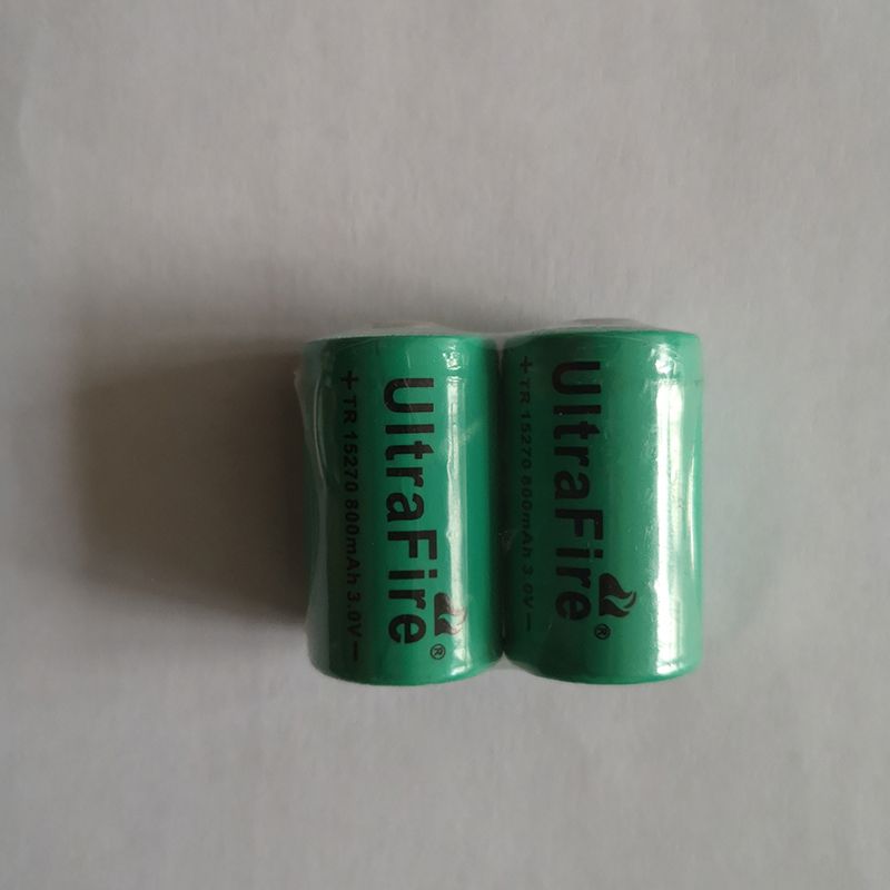 Ultrafire TR 15270 800mAh 3.0V genopladeligt Li-Ion batteri miljøvenligt pålidelig energikilde til enheder