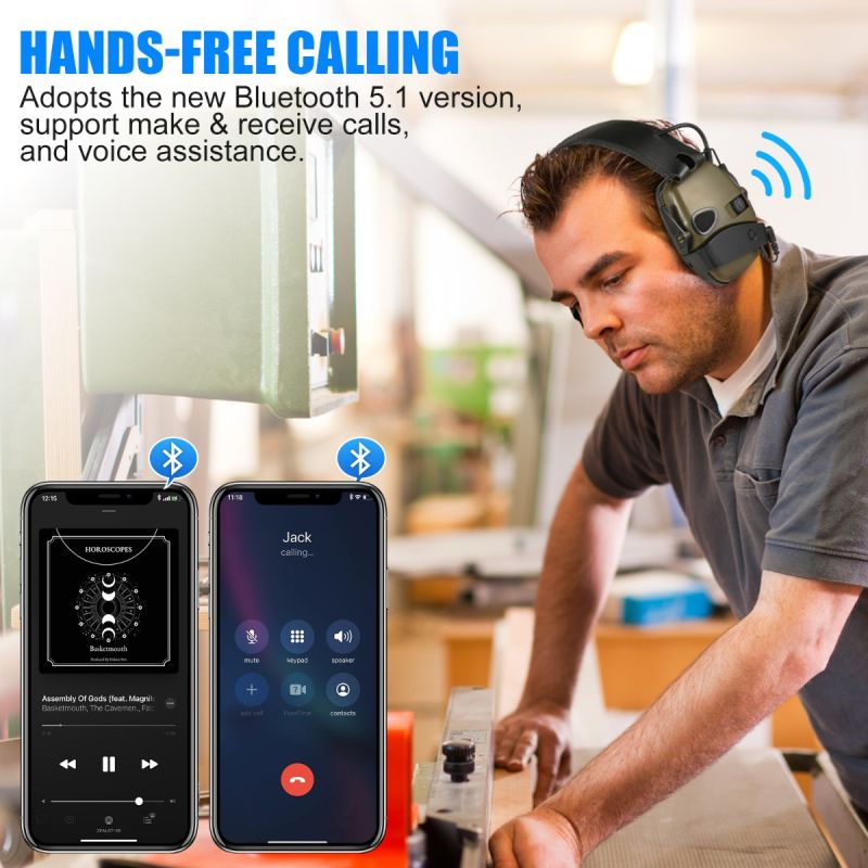 IMPACT SPORT Taktisk Elektronisk Skydning Øreværn Støjreduktion For Jagt og Udendørs Sport med Retningsmikrofoner