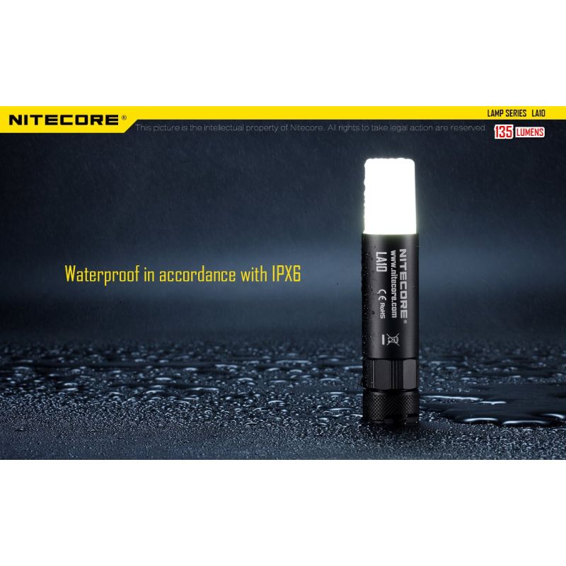 Nitecore LA10 mini EDC lommelygte 135 lumens kompakt camping lommelygte letvægts belysningsværktøj