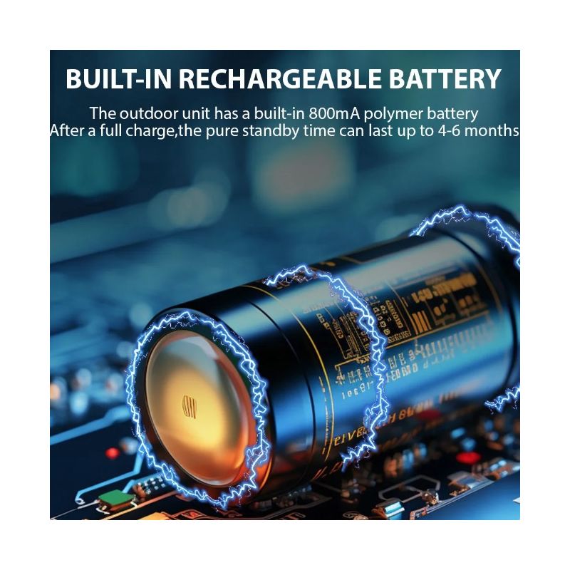 M12 Trådløs Videodørklokke med 4,3'' IPS Skærm og Avancerede Dørklokkefunktioner Problemfri Installation