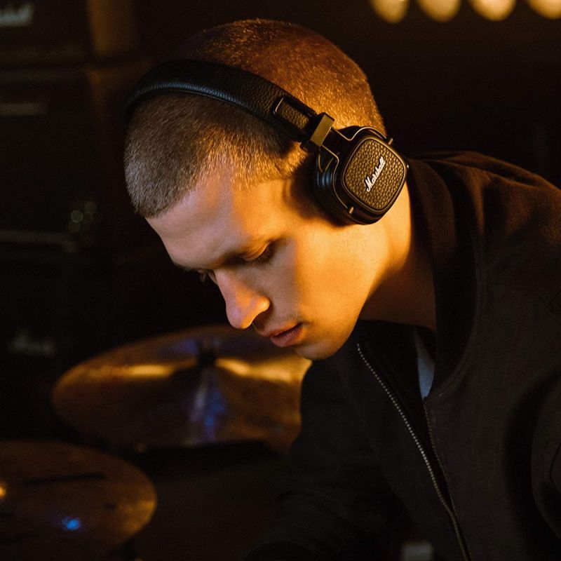 MARSHALL Major III trådløse Bluetooth-hovedtelefoner med dyb bas til musik gaming sport og sammenfoldeligt design