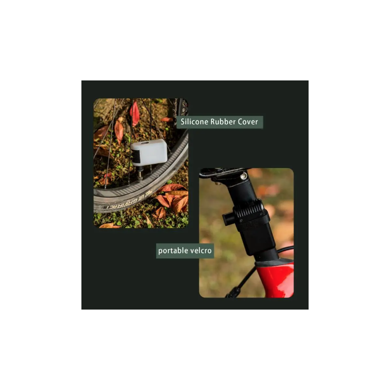 A2 Mini Elektrisk Luftpumpe Trådløs Bærbar Cykel Inflator Letvægt Cykeltilbehør Presta Schrader Ventil