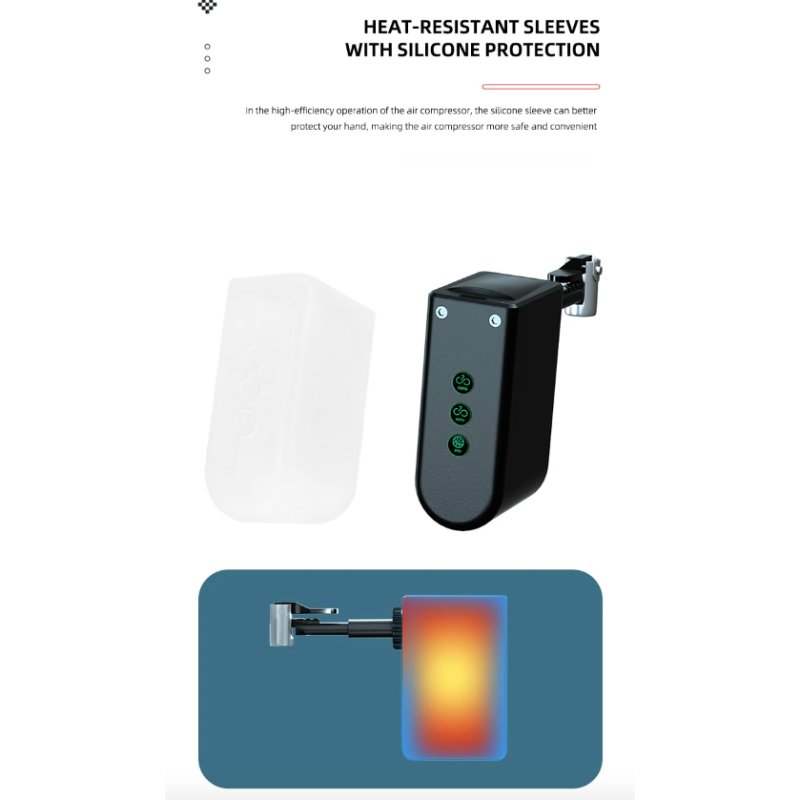 Mini Cykelpumpe Bærbar Elektrisk Luftpumpe Letvægts Dækpumpe Med Højpræcision Tryksensor Elegant Design