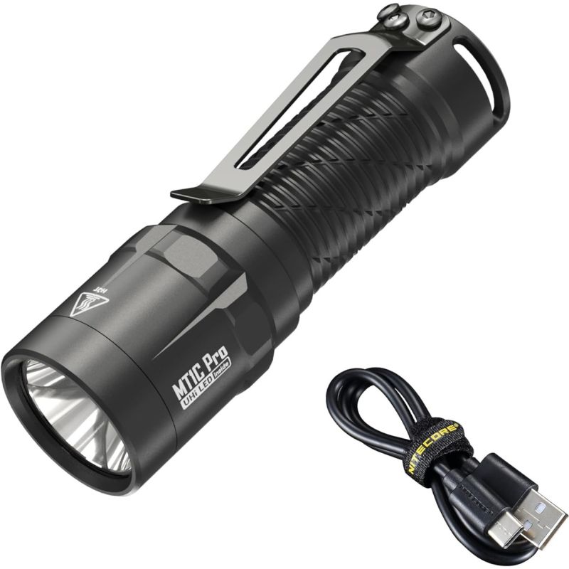 Nitecore MT1C Pro EDC lommelygte 1000 lumen 360 meter kompakt LED perfekt til udendørs og hverdagsbrug