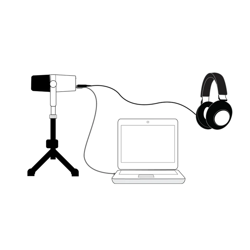 MV7 Professionel Dynamisk Podcast Mikrofon til Optagelse Lydproduktion Live Streaming med Højkvalitetslyd