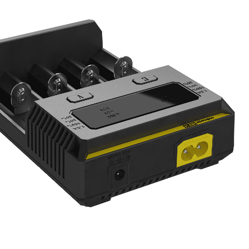 Nitecore New I4 Li-Ion batterioplader med smart opladningsteknologi kompatibilitet og sikker opladning