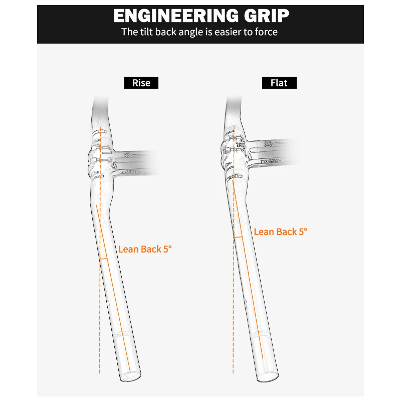 Opgrader din mountainbiking med TOSEEK ZF-ONE MTB carbonstyr letvægtsstyr 31.8mm fuld kulfiber mat sort finish