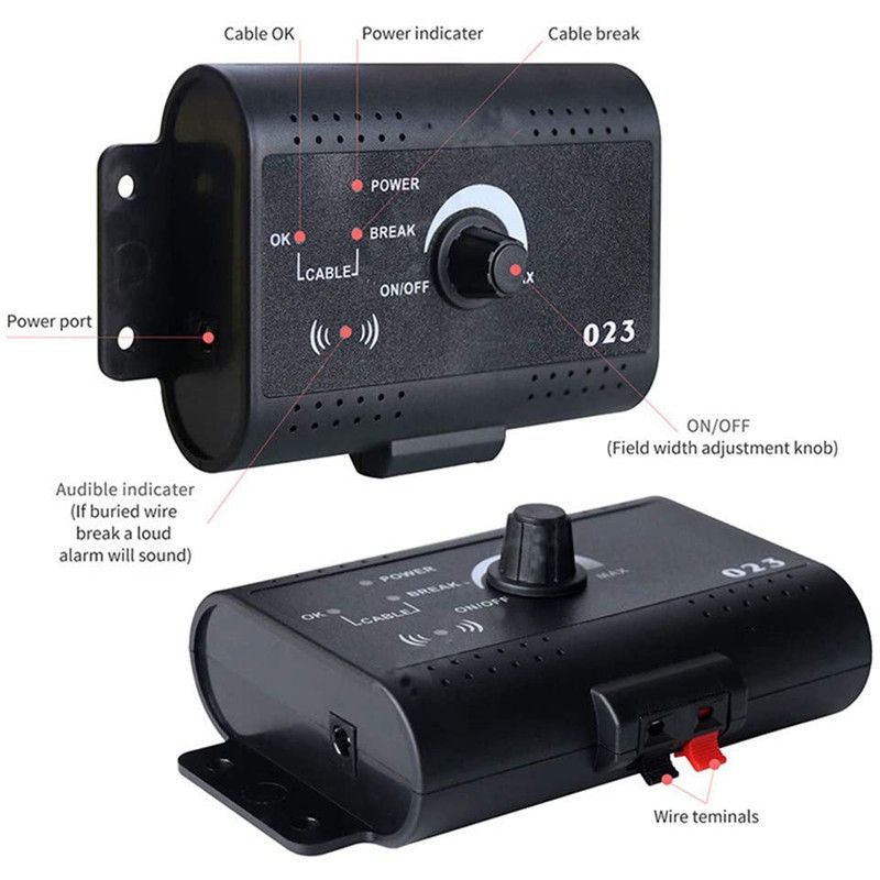 Elektrisk Kæledyrshegn Usynligt Trådløst Hundehegn med Justerbar Rækkevidde og Magnetisk Felt Induktion