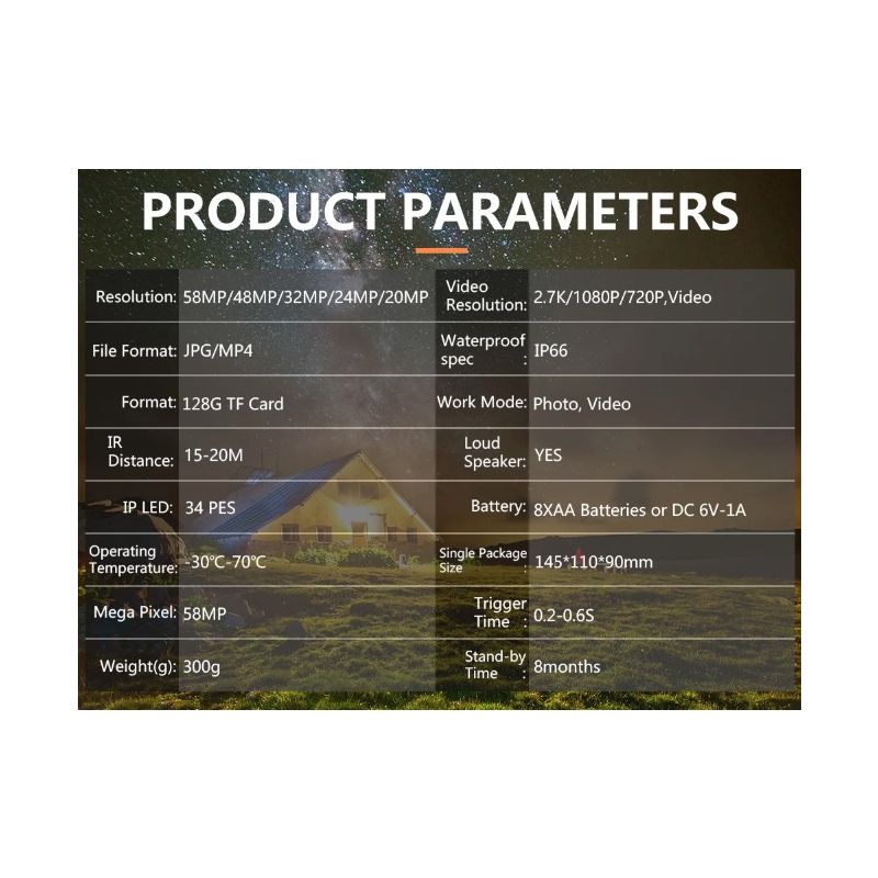 PR700 infrarød vildtkamera trail-kamera til naturobservation og sikkerhed med hurtig udløsningstid og natoptagelse