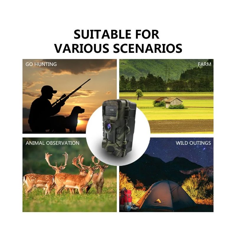 PR700 infrarød vildtkamera trail-kamera til naturobservation og sikkerhed med hurtig udløsningstid og natoptagelse