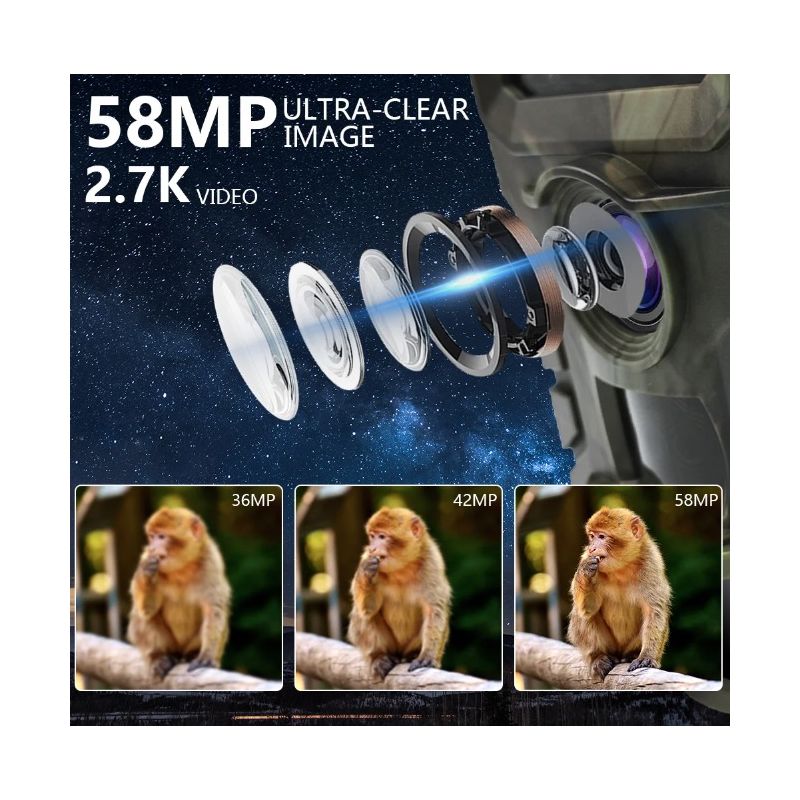 PR700 infrarød vildtkamera trail-kamera til naturobservation og sikkerhed med hurtig udløsningstid og natoptagelse