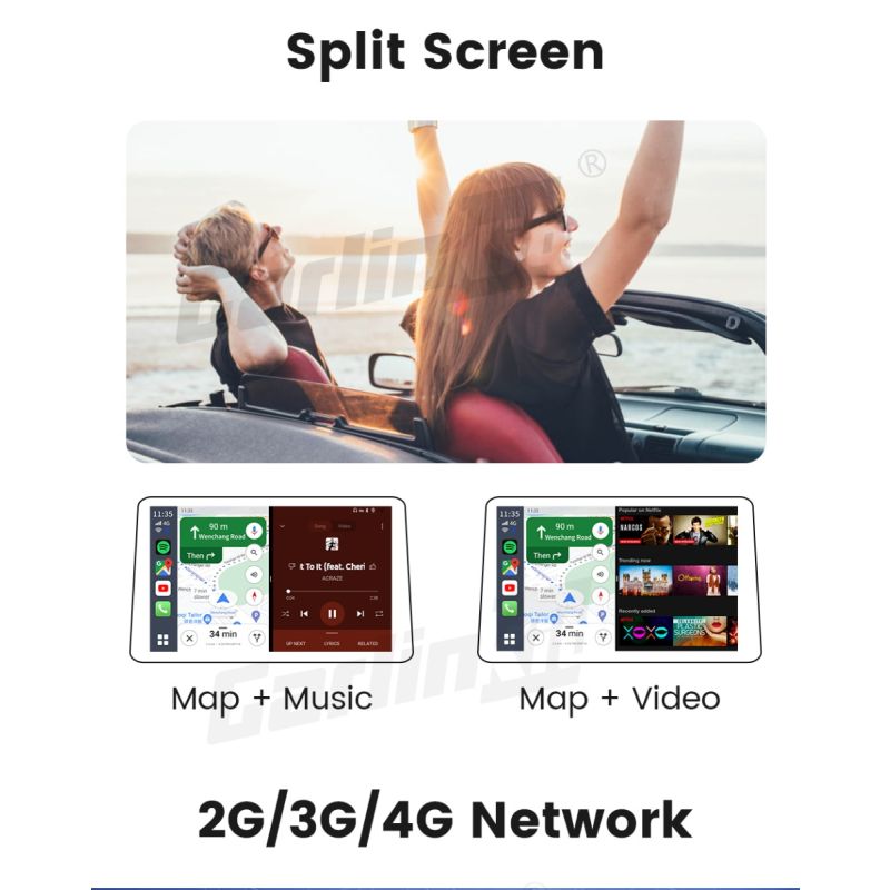 CarlinKit CarPlay Ai Box QCM6125 Android 13 Mini Wireless CarPlay til Infotainment og Streaming i Bilskærm