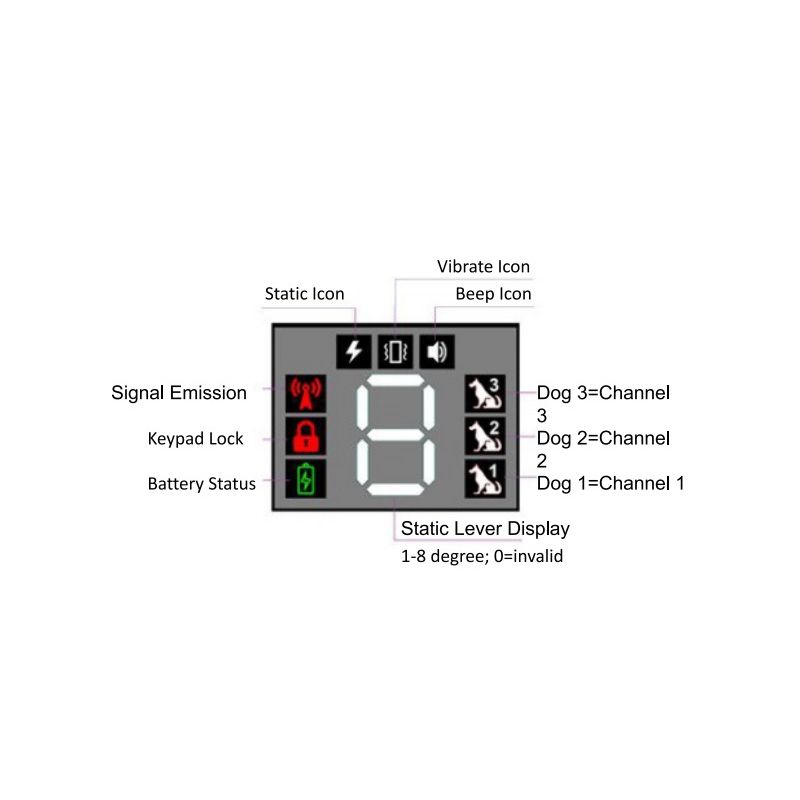 Effektiv vandtæt hundetræningskrave med fjernkontrol Genopladelig krave til alle racer Sikker adfærdstræning