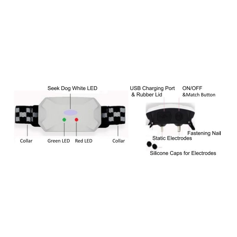 Effektiv vandtæt hundetræningskrave med fjernkontrol Genopladelig krave til alle racer Sikker adfærdstræning