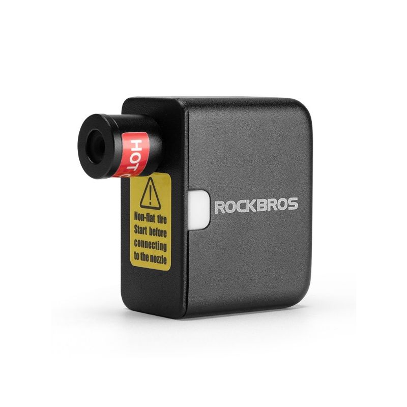 ROCKBROS bærbar mini elektrisk luftpumpe 100PSI letvægtspumpe til cykel bil motorcykel cykeltilbehør