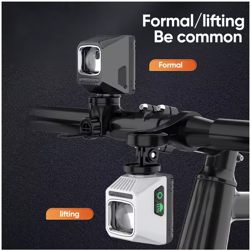 NiteBeam CL1600 cykel forlampe til MTB natridning dobbel knap kontrol Type-C opladning og 9 lys tilstande