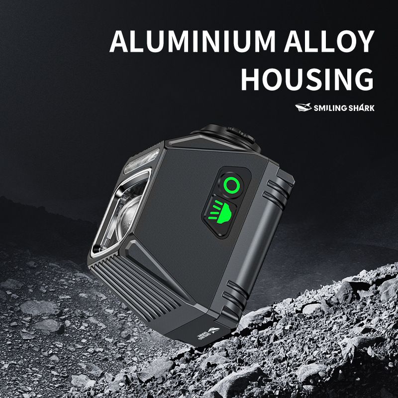 SMILING SHARK EVO1700 Cykellygte USB-C Genopladelige LED Forlygter Flere Lysindstillinger Vandtæt Cykelsikkerhed