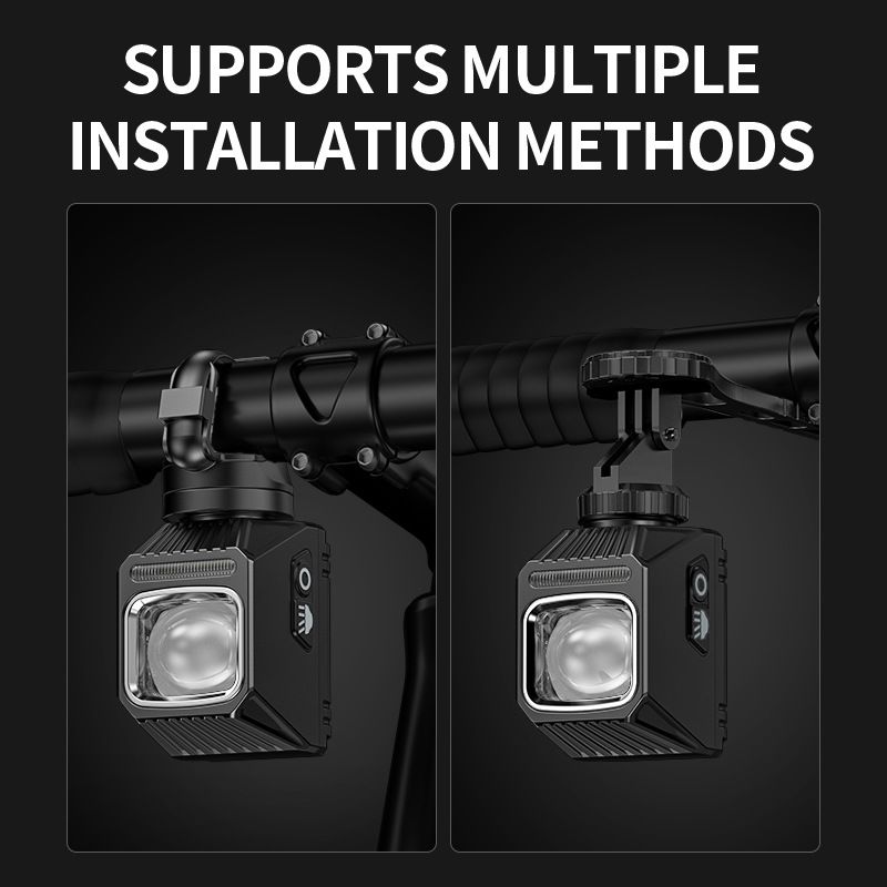 SMILING SHARK EVO1700 Cykellygte USB-C Genopladelige LED Forlygter Flere Lysindstillinger Vandtæt Cykelsikkerhed