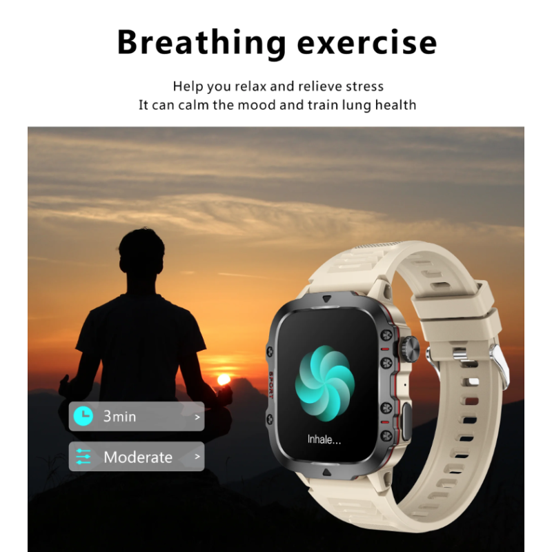 QX11 Smartwatch Herre | IP68 | Bluetooth Opkaldsur | Udendørs Sport Fitness Tracker