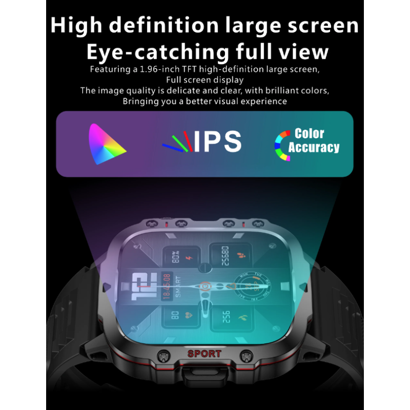 QX11 Smartwatch Herre | IP68 | Bluetooth Opkaldsur | Udendørs Sport Fitness Tracker