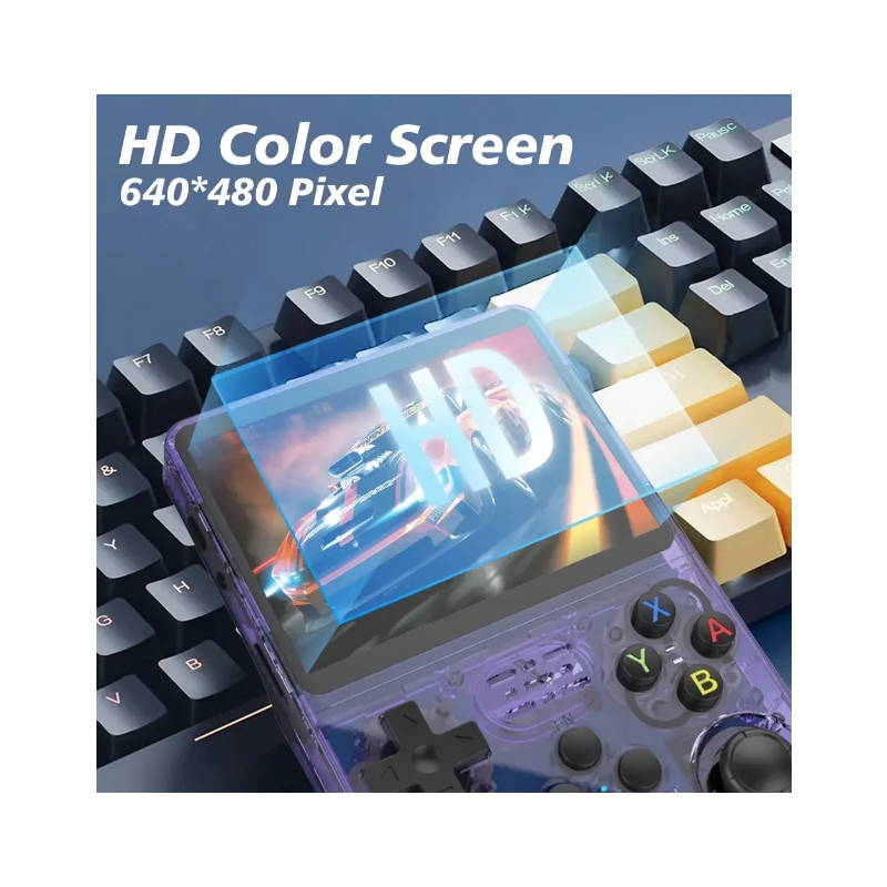 R36S Retro Håndholdt Videospilkonsol med 3,5-tommer IPS Skærm Bærbar Gaming med 10.000 Spil Linux System
