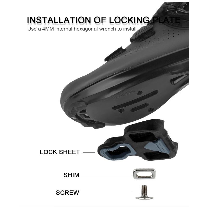 RACEWORK Vejcykelpedal Ultra Let Kulstofmønster med Selvlåsende Design Perfekte Professionelle Cykelsport