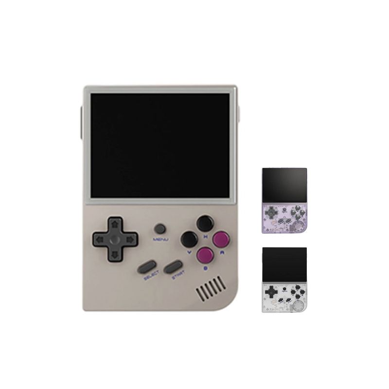 ANBERNIC RG35XX Retro håndholdt spillekonsol 3,5-tommer IPS skærm stilfuldt design PSP understøttelse grå