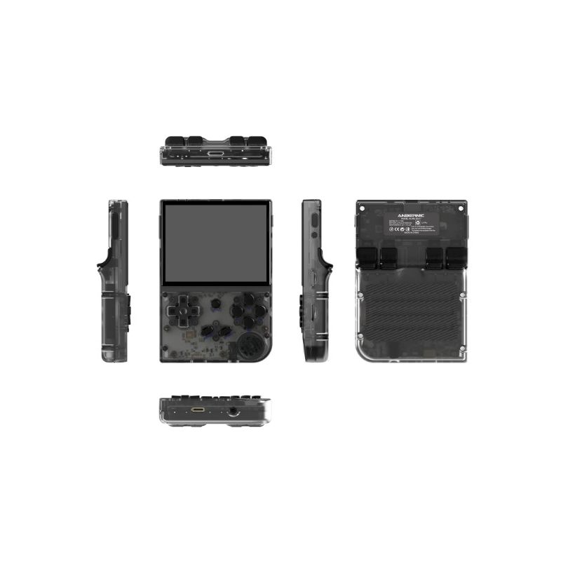 ANBERNIC RG35XX Retro håndholdt spillekonsol 3,5-tommer IPS skærm stilfuldt design PSP understøttelse grå