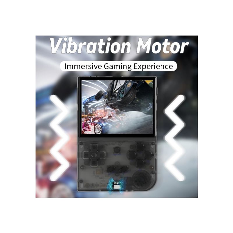 ANBERNIC RG35XX Retro håndholdt spillekonsol 3,5-tommer IPS skærm stilfuldt design PSP understøttelse grå