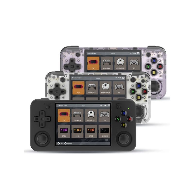 ANBERNIC RG35XX H håndholdt spil konsol med 5000 klassiske spil IPS skærm og trådløs controller retro gaming