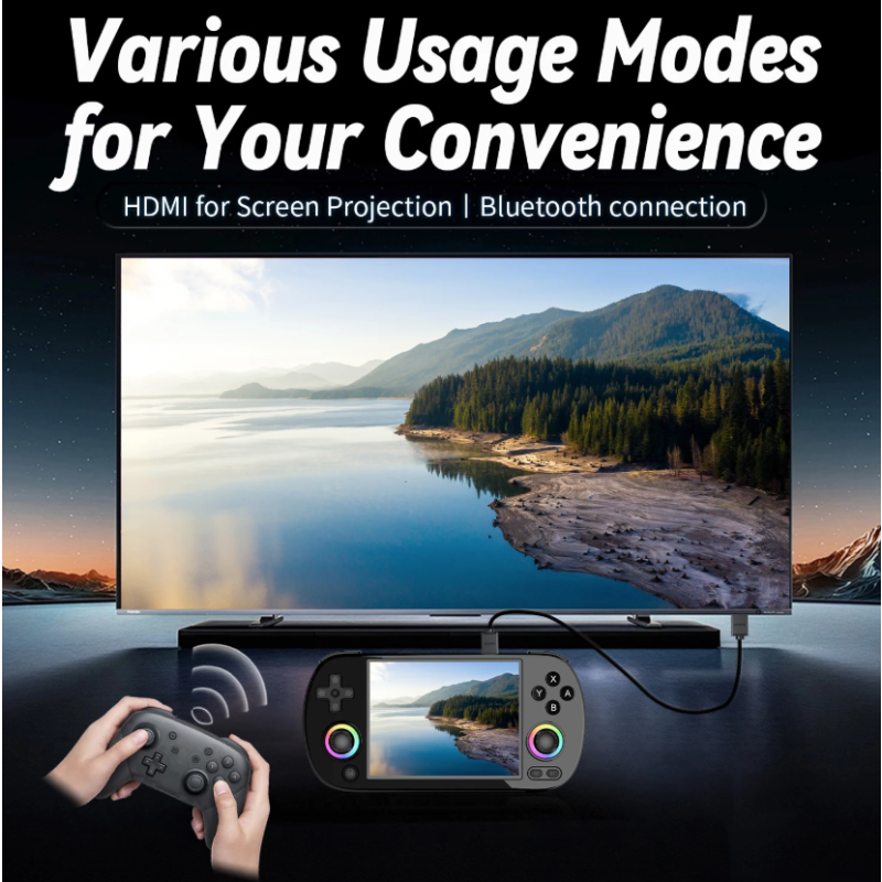 ANBERNIC RG40XX H: Retrogaming Håndholdt Konsol - Linux, 4.0