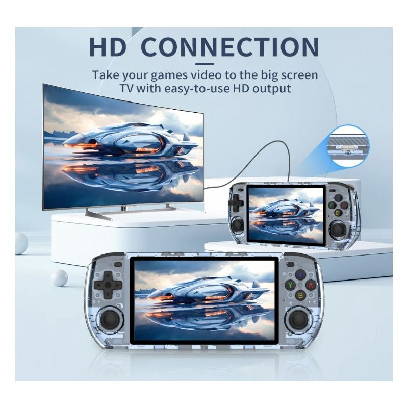 POWKIDDY RGB10 MAX3 Retro håndholdt konsol med RK3566 5 tommer IPS skærm og 1280x720 opløsning gamere elsker