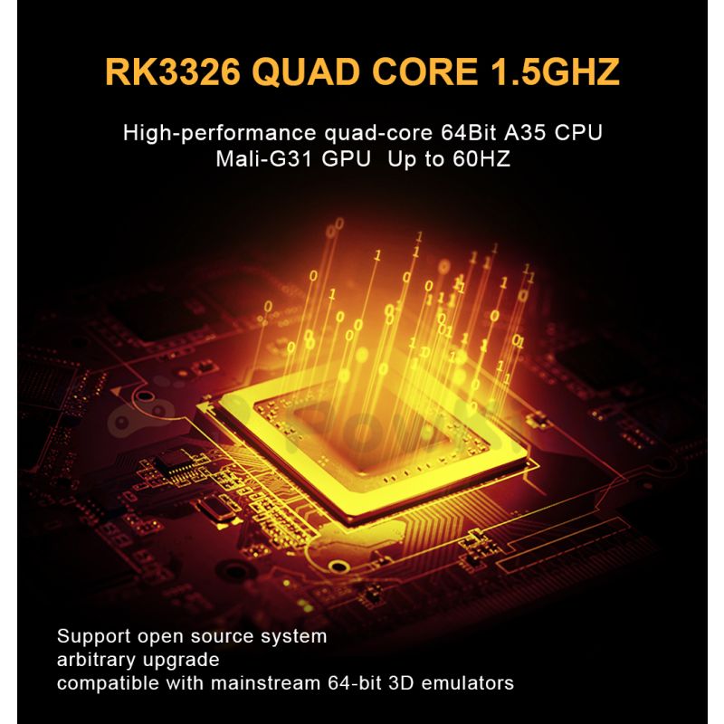 POWKIDDY RGB20S håndholdt spilkonsol med 3,5 tommer 4:3 IPS HD-skærm retro gaming perfekt gave til børn