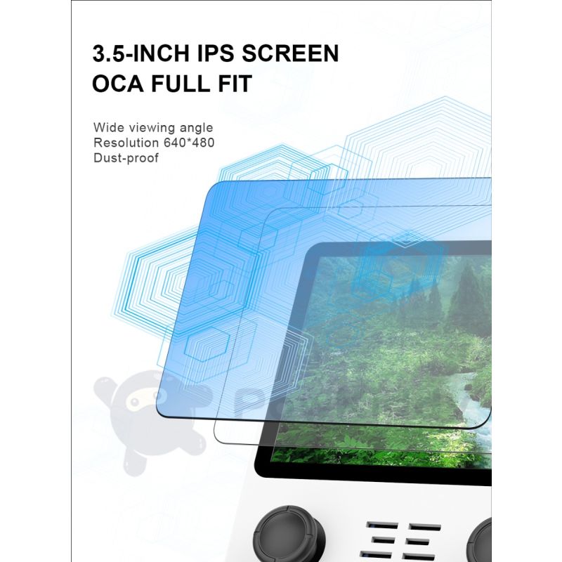 POWKIDDY RGB20S håndholdt spilkonsol med 3,5 tommer 4:3 IPS HD-skærm retro gaming perfekt gave til børn