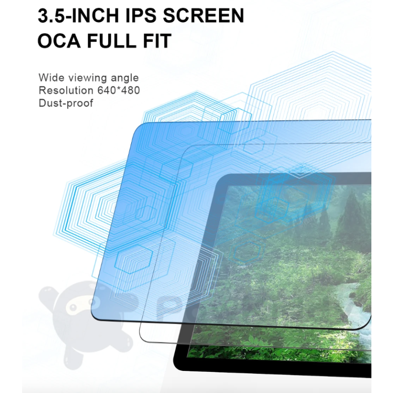 POWKIDDY RGB20S håndholdt spilkonsol Retro gaming med 3,5-tommer 4:3 IPS-skærm RK3326 open source system